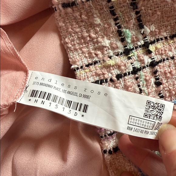 Endless Rose Women's Multi Tweed Fitted Dress - Picture 7 of 7